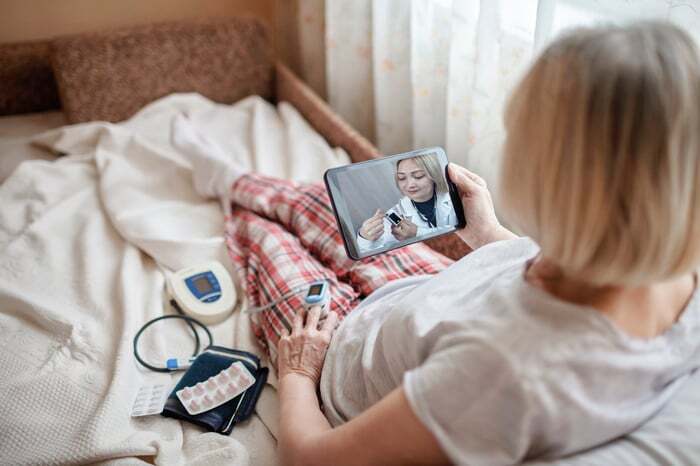 Patient with Device on call at home