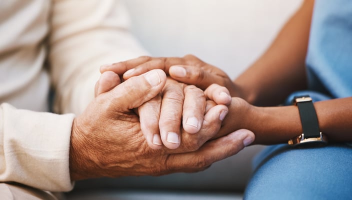 Holding hands - care management